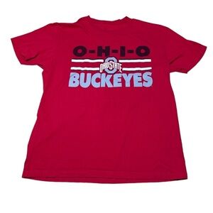 Ohio state buckeyes t-shirt women’s large red ncaa football college sports.